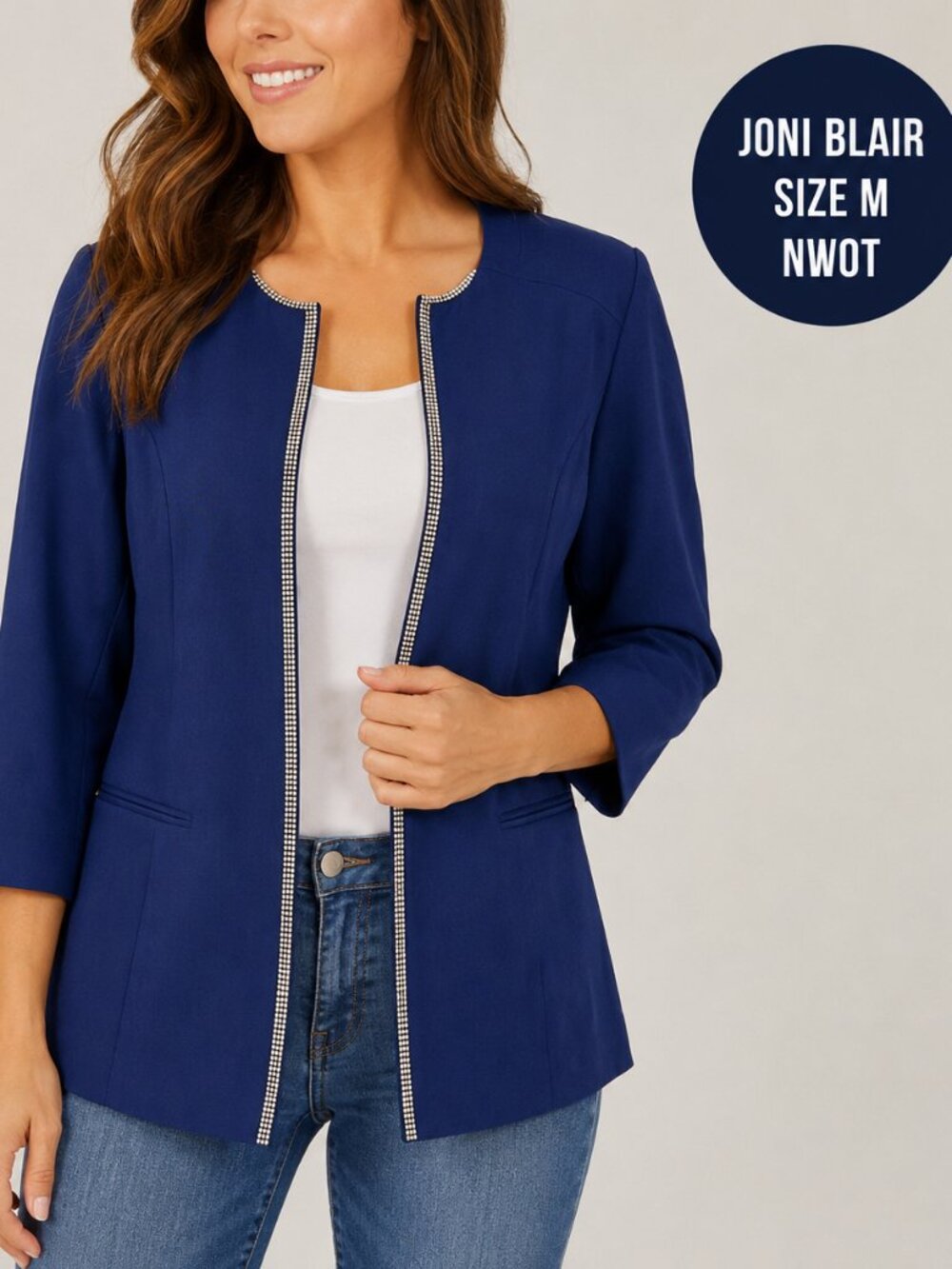 NWOT Joni Blair Royal Blue Blazer